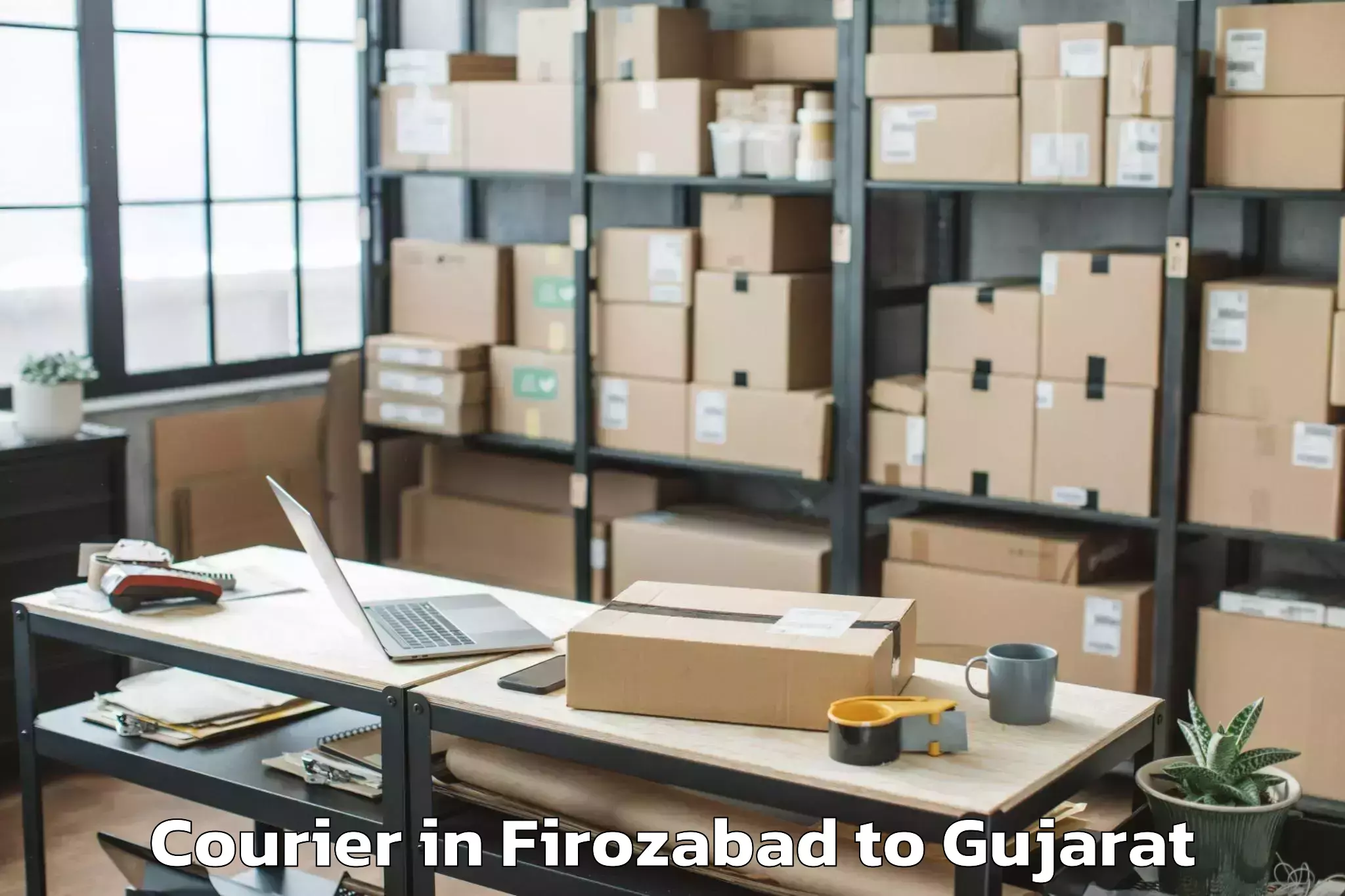 Affordable Firozabad to Chotila Courier